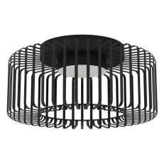 Stropní svítidlo GINESTRONE-Z LED-ZIG-RGB/CCT černá/bílá 22W IP20 EGLO 900722