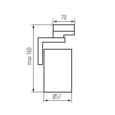 Svítidlo do lišty ATL4 GU10-B (TEAR N), KANLUX 33146