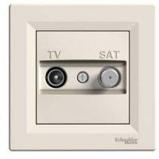 Schneider EPH3400123 Zásuvka TV-SAT, koncová, krémová