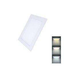 LED mini panel CCT podhledový 6W 450lm 3000K 4000K 6000K čtvercový SOLIGHT WD147