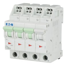 PLI-D8/3N Jistič PLI (bezšroubové svorky nahoře) char D 3+N-pólový 10kA 8A