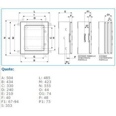 B04603 VTR 03 CIECO QUADRO IP65 500X430X210 IBOCO 04603