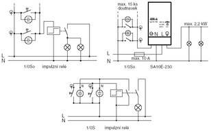 Přístroj zapínacího ovládače řazení 1/0 1/0S 1/0So ABB 3558-A91342