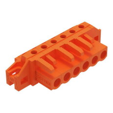 Pružinová svorkovnice THT úhlová 5,08 mm oranžová 6pól. WAGO 232-266/031-000