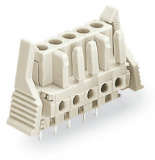 Pružinová svorkovnice THT rovná 5 mm šedá 7pól. WAGO 722-137/039-000