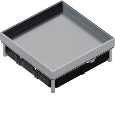 Přístrojové nerezové víko plné Q12 pro podlahovou krytinu výšky 25 mm EKQ120BL25