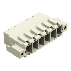 Konektor s pájecími piny THT pájecí kontakt 1,0x1,2 mm úhlové světle šedá 6pól.