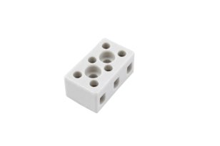 Svorkovnice keramická AK 3/6 A-BI 3pól. 3x4mm2 32A T300 porcelánová (bílá)