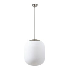 Závěsné LED svítidlo se skleněným stínidlem OSMONT TANIA P2 41W IP40 3K nerez