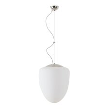 Závěsné svítidlo se skleněným stínidlem OSMONT ASTRA L 13W IP40 E27 chrom