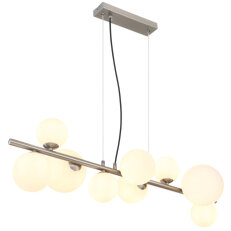 Závěsné svítidlo RIHA nikl 9xG9 LED, max. 3,5W 230V, 310lm, 3000K GLOBO 56140-9H
