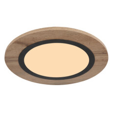 Stropní svítidlo LEA černá/dřevo LED 15W 230V, 800lm 3000K GLOBO 67292D3