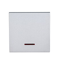 Kryt spínačů a ovladačů s červeným průhledem, stříbrný SCHRACK EV122308--