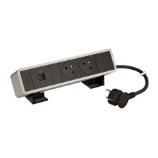 ONDESK 2X2PT USB C 45W PD ČER/HLI