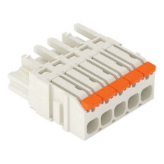 1vodičová pružinová svorkovnice, Páčka, Push-in CAGE CLAMP, Světle šedá