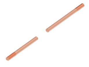 Poměděný zemnič se závitem 5/8, L1500, materiál StCu GROMTOR 214216