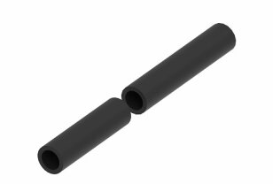 Instalační trubka pro hromosvod, L2000mm, průměr 14/20mm, plast GROMTOR 316118