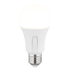 Bulb LED žárovka, plast bílý, nikl, hlin