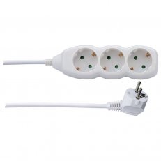 Prodlužovací kabel 1,5 m 3 zásuvky bílý PVC 1mm2 EMOS P0321
