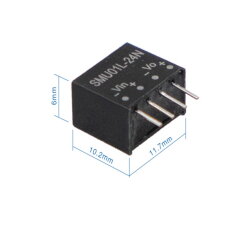 Měnič DC/DC modulový 1W 5V 200mA MEAN WELL SMU01L-05N