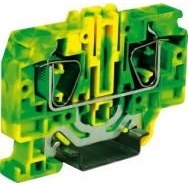 Řadová svorka pružinová HTE.10 (PE) žlutozelená MOREK HT330