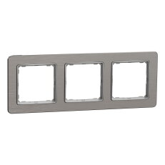 Rámeček trojnásobný Leštěný Hliník,Sedna Design/Elements SCHNEIDER SDD370803U