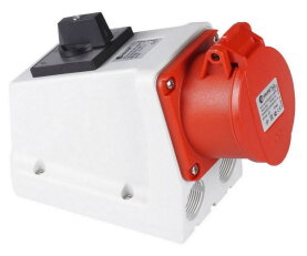 Kombinovaná zásuvka s vypínačem 5x16A/IP44 TP ELECTRIC 516-6-SZN