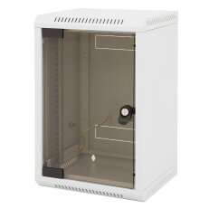 10'' rozvaděč jednodílný 9U/260mm celoskleněné dveře TRITON RBA-09-AS3-CAY-C1