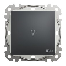 Sedna D/E Tlačítko 1/0 ''světlo'' IP44, Antracit SCHNEIDER SDD214132