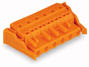 Pružinová svorka CAGE CLAMP 2,5mm2 oranžová 4pól. WAGO 231-704/037-000