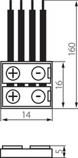 Konektor pro LED pasky CONNECTOR RGB 10-CP, KANLUX 19036