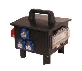 Zásuvková skříň RB40101000.1 /4102 RubberBOX IP44 jištěná s chráničem, přívodka