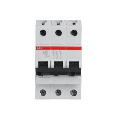 S203-D10 3 fázový jistič 10 A char. D 6kA ABB 2CDS253001R0101