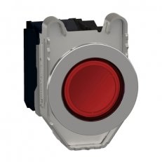 Ovládač stiskací prosvětlený zapuštěný Rudá 120V AC 1Z+1V SCHNEIDER XB4FW34G5