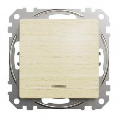 Sedna D/E Tlačítko 1/0So orientační kontrolka, Bříza SCHNEIDER SDD180111L