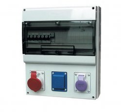 Zásuvková rozvodnice SELV D431 1x230V, 1x16A/4p, 1x24V SCAME D431.101001-1/4
