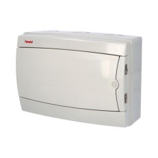 Rozvodnice Acqua 3912-TB IP65 12mod. na omítku neprůhl.dveře 215x305x110 FAMATEL