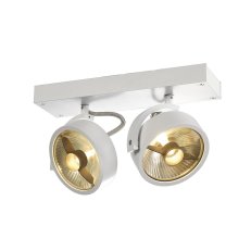 KALU nástěnné a stropní svítidlo dvě žárovky QPAR111 kulaté bílé matné 150 W
