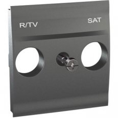Unica Centrální deska pro antenní zásuvku TV/R-SAT, Grafit SCHNEIDER MGU9.441.12