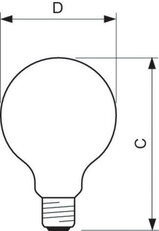 LED žárovka PHILIPS CorePro LEDBulb ND 7-60W E27 G93 827 CL G