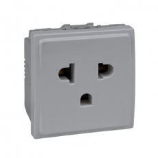 Unica Zásuvka Euro-USA, 10A/15 A, 2P+E, Polar SCHNEIDER MGU3.041.18