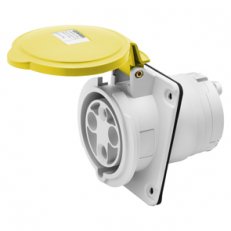 Zásuvka zapuštěná 10° 3pól.+N+E 63A 110V 4H IP44 GEWISS GW63215H