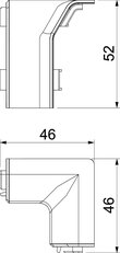 Vnitřní roh OBO SL IE2050 cws SLL krémová bílá Polyvinylchlorid PVC