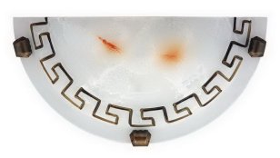 Etrusco E27 1x 60W IP20 rýžový kámen sklo/hnědá/bronz úchyt RABALUX 7647