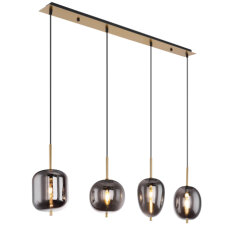 Závěsné svítidlo BLACKY I mosaz 4xE14, max. 40W 230V GLOBO 15345-4MM