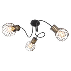 Stropní svítidlo ARGUSTO černá 3xE27, max. 40W 230V GLOBO 54013-3