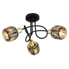Stropní svítidlo INDIANA černá 3xE14, max. 40W 230V GLOBO 54357-3B