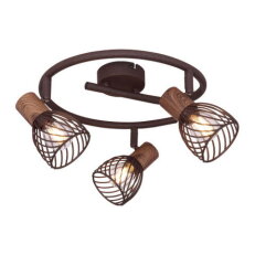 Stropní svítidlo ISABELLE imitace rzi 3xE14, 40W 230V GLOBO 54817-3
