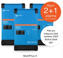 Akční set 2+1 hybridního střídače Victron MultiPlus-II 48V/3000VA