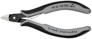 Přesné boční štípací kleště na elektroniku ESD 125 mm KNIPEX 79 32 125 ESD